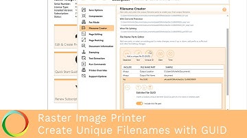 Create Unique Filenames with GUID | Raster Image Printer 12 | PEERNET