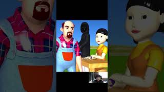 Thumbnail for Scary Teacher 3D vs Squid Game Makeup Nails Glitter Nice or Error Challenge Miss T Loser #shorts