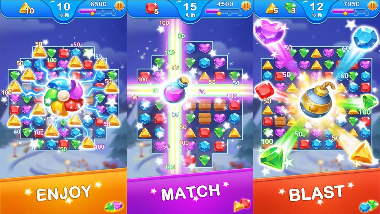 Jewel Blast Dragon - Match 3 Puzzle Android Gameplay