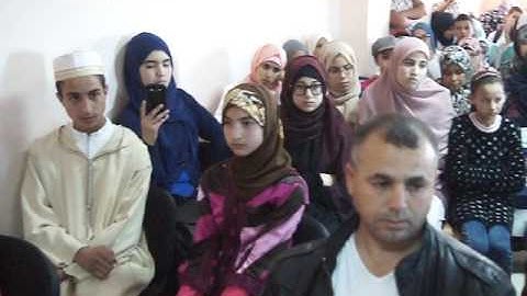 عبد المالك أيت مورغدان من ثانوية اللوز الإعدادية في مسابقة تجويد القرآن