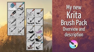 My new Krita brush pack: overview and description