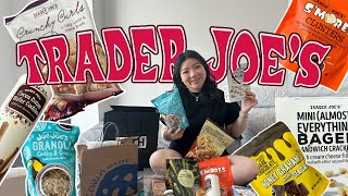 ▶Trader Joe’s開箱◀爆買Trader joe’s‼️跟著路人亂買🛒這款巧可力棒快去囤貨😍everything bagel調味粉必買✨巧克力捲心酥真的好吃嗎😇自己DIY做鬆餅😱（太瘋狂～