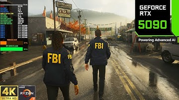 Alan Wake 2 - 4K Ultra Path Tracing, Multi Frame Generation 4X | RTX 5090 | 9800X3D