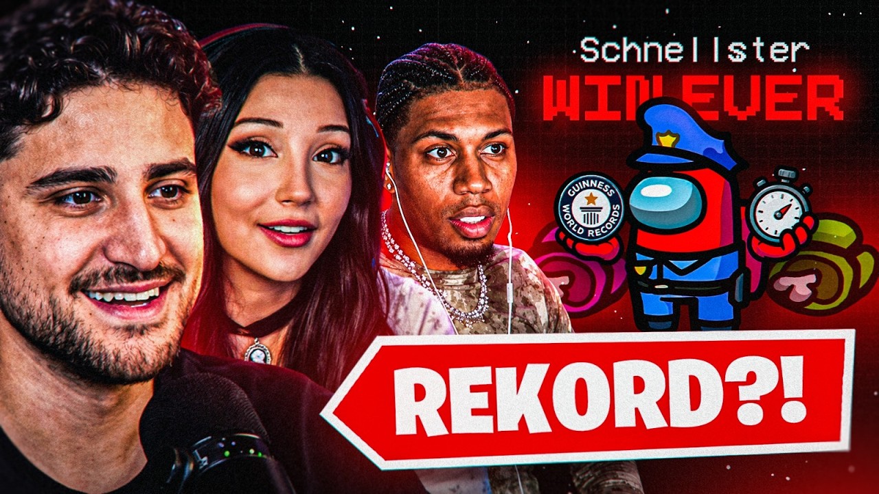 DER SCHNELLSTE WIN ALLER ZEITEN!!🏆Among Us mit Mert, Sidney, Mcky, Kroko & Co. 🔥