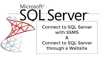 How to access SQL Server through SSMS and through a Website