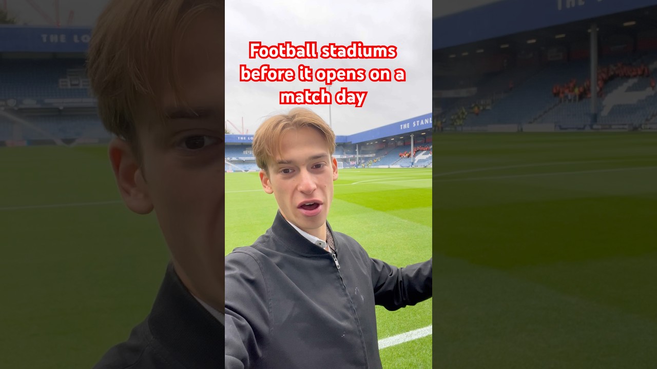 An empty football stadium before a match-day ⚽️ 