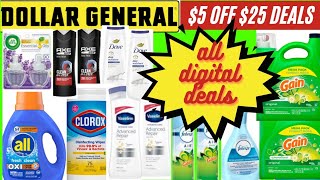 Dollar General all digital deals for Saturday with your 5 off 25