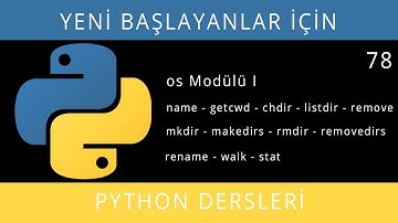 Yeni Başlayanlar İçin Python(3.8.0) Dersleri - Ders 78