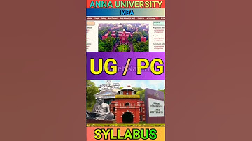 Anna University Regulation 2021 UG / PG Syllabus #shorts #regulation2021 #annauniversity #ug#pg #mba