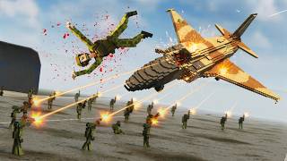 Realistic Plane Crash Ragdoll Physics | Teardown