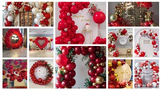 Unique Red Theme Party Decorations Design Ideas/Girls Birthday Party Decor/Bday Decor Ideas at home