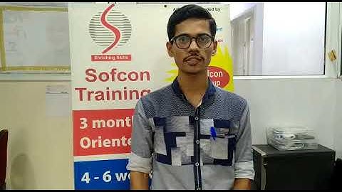 Industrial Automation Course - Shubham Trained & Placed By Sofcon Pune