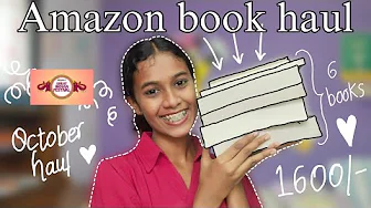 Amazon Book Haul🎀💌  ▪︎ Great Indian festival ▪︎ 6 Books ▪︎  | Serah Nanda🥟