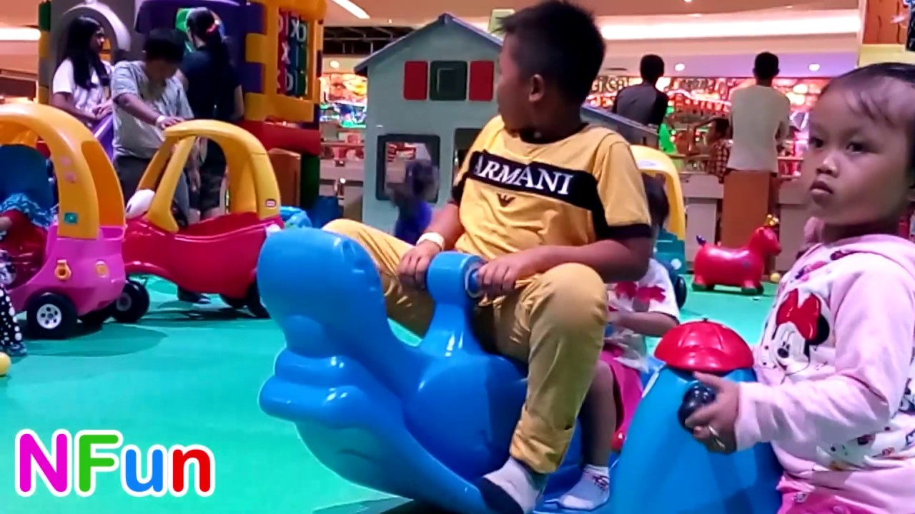 Wow Mainan Anak Mandi Bola Banyak Sekali, Naik Odong-odong