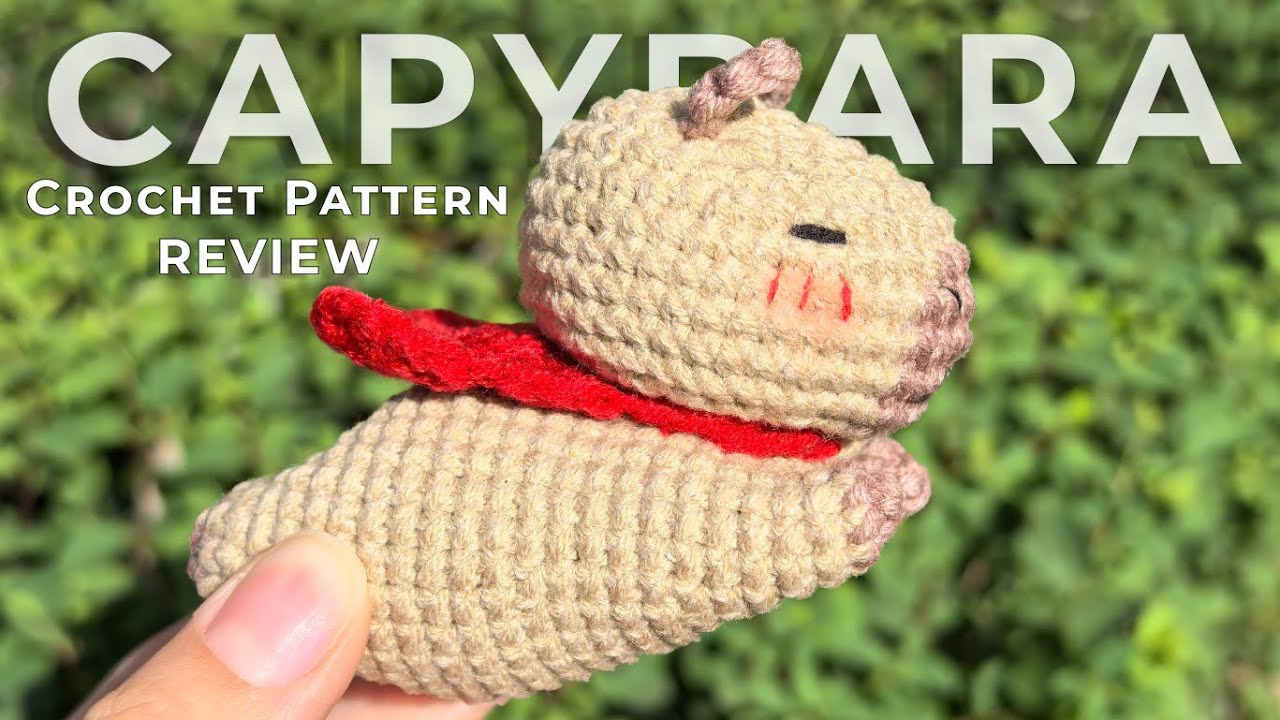 SuperHero Capybara Keychain Amigurumi Crochet Pattern REVIEW | ToysByValerie