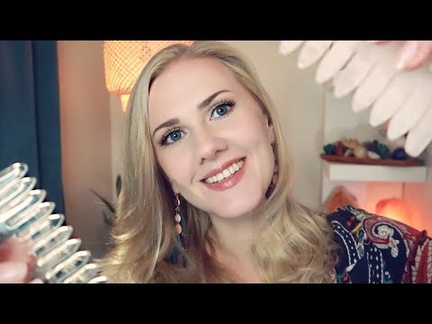 Crown Chakra Hair Treatment 🌟 ASMR 🌟 Crystal Comb, Massage, Hair Brushing