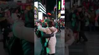 Tango In Times Square Nyc, Karina & Jorge