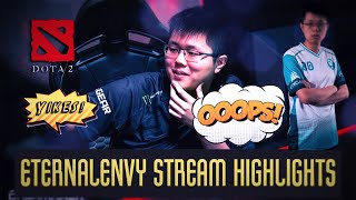 Dota 2 Eternalenvy Live Stream Highlights (Funny Moments, Pro Stream)