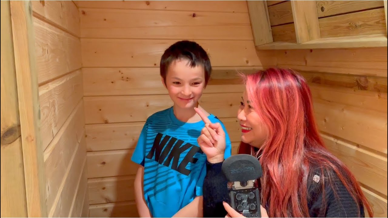 Asmr 3 in 1. Room Tour with Benjamin, Tesla Car and Old Train Tunnel.