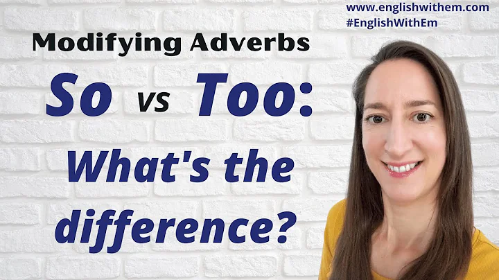 SO vs TOO: What's the difference? [English Vocabulary Explained]