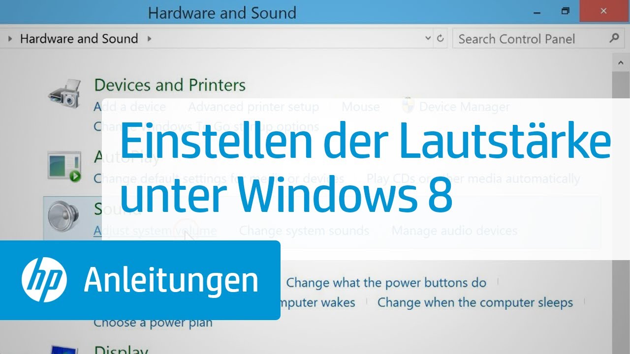 Einstellen der Lautstärke unter Windows 8 - YouTube