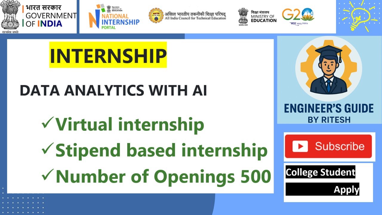 Data Analytics with AI Internship 2025 | Virtual | ₹5001 Stipend | 6 ...
