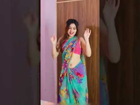 Desi girl in soft colourful saree HOT