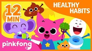 Bath Time song and 9+ songs  Healthy Habits Songs   + Compilation   Pinkfong Songs for Children