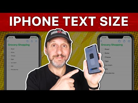 How To Make Text Larger In Individual Apps On an iPhone