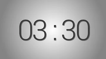 3 Minutes 30 seconds countdown Timer - Beep at the end | Simple Timer (three min thirty sec)