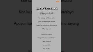 Download Lagu NADHIF BASALAMAH - PENJAGA HATI (Lirik) #shorts #laguviral #tiktok #lirik #indonesia #fyp #spotify MP3