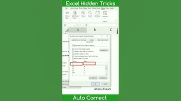 Auto Correct Feature In Excel #shorts | Excel Hidden Features | Excel Tips #excel #excelshorts