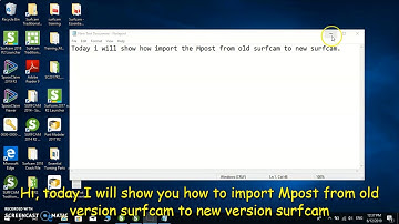 Import settings to new Surfcam Mpost