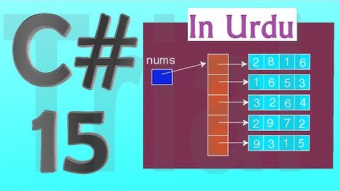 C# Urdu Tutorial 15 - How to Use String and Numeric Array Variables