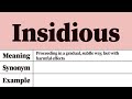 insidious meaning