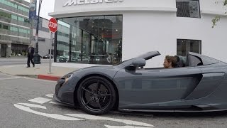 The Delivery - F1 Champ Jenson Button picks up his McLaren 675LT Spider