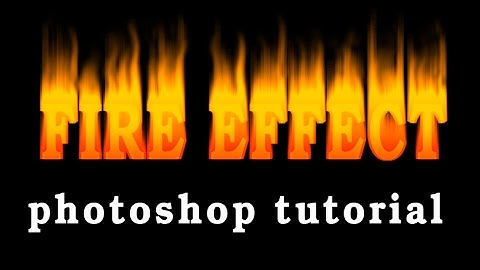 How to make Fire Text Effect Photoshop Tutorial  On Fire Text Effect in Photoshop CC 2017