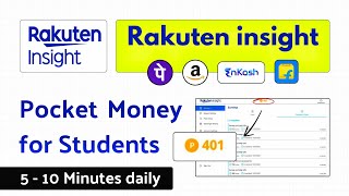 Rakuten Insights Surveys | Genuine App for Students to Earn Pocket Money