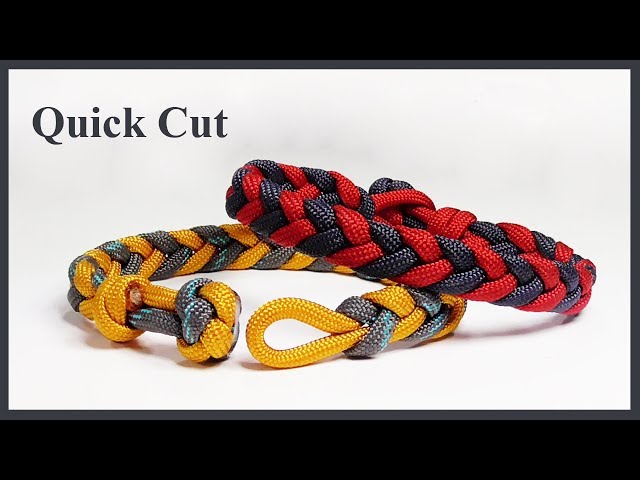 Easy Braided Paracord Bracelet Design Quick Cut 