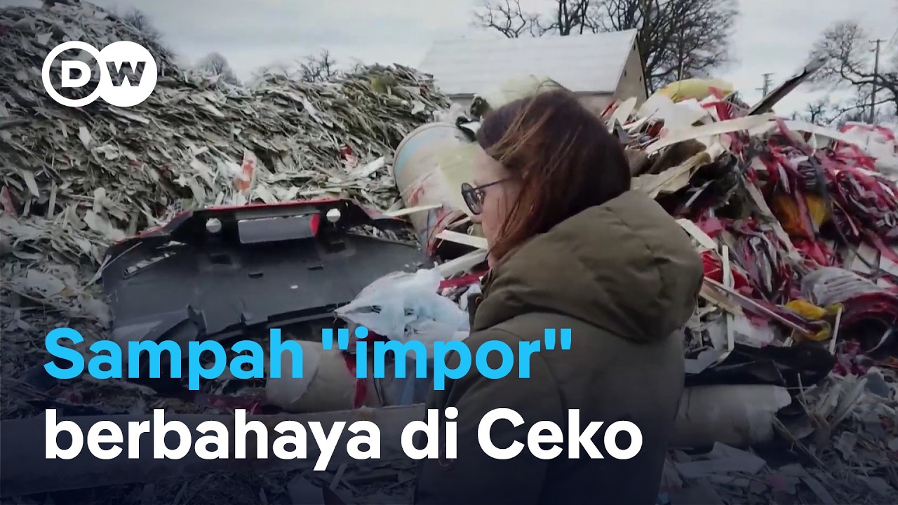 Banyak sampah "impor" berbahaya dari sebuah perusahaan Jerman, warga Jiříkov Ceko protes