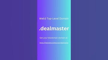 Get your Web3 blockchain profile domain on .dealmaster (https://freename.io/discover/dealmaster)