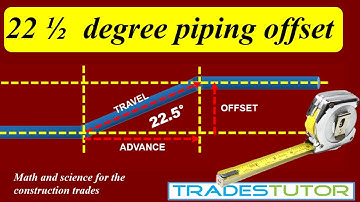 Calculating a 22 1/2 degree offset piping system