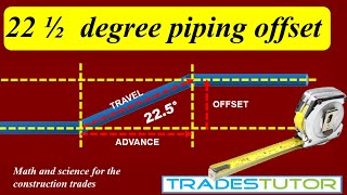 Calculating a 22 1/2 degree offset piping system