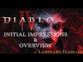 Diablo 4 Overview, Initial Impressions - End Game, Classes, Items, Storyline, Open World Server Slam