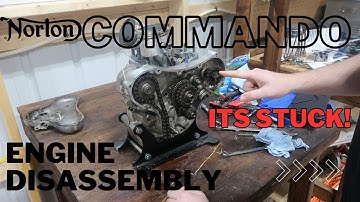 Norton Commando Engine disassembly (cylinders and timing side)