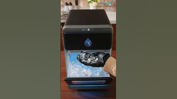 Crescent ice, slower melting ice for enhanced coffee flavor. #euhomy #icemaker #ice #crescentice