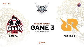 Geek Fam vs RRQ Hoshi Game 3 MPL ID S10 | Geek vs RRQ S10 Game 3