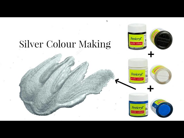 DIY:Homemade metallic paint/How to make silver & golden metallic paint at  home/Homemade gold paint 