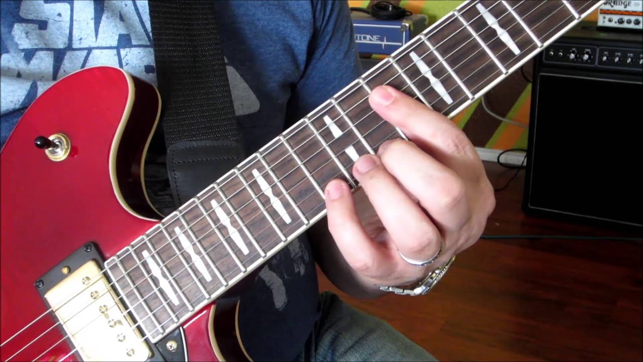#5 Speedy C Mixolydian Rock Lick with bluesy ending - YouTube