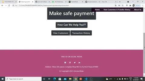 1) Project: Basic Banking system website with source code | web development|